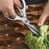 Kitchen Scissors Stainless Steel Home Kitchen Gardening Strong Scissors Chicken Bone Scissors Sharp Scissors