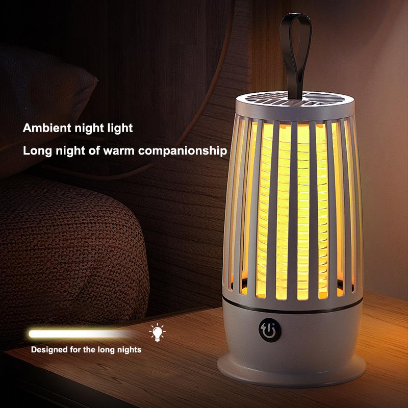 1 Set Portable Electronic Pest Repellent Anti Mosquito Uv Light Usb-Powered Mute Mosquito Killer Lamp For Indoor Outdoor Camping