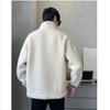Men's Fleece-Lined and Thickened Cotton Coat Fall Winter Trendy Overcoat Loose Fitting Hooded Warm Weather Jacket