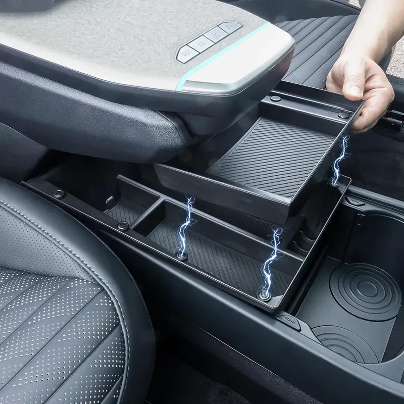 For Kia EV4 2025 2026 Center Console  Armrest Double Layer Storage BoxCar Internal Organizer Tray Interior Accessories