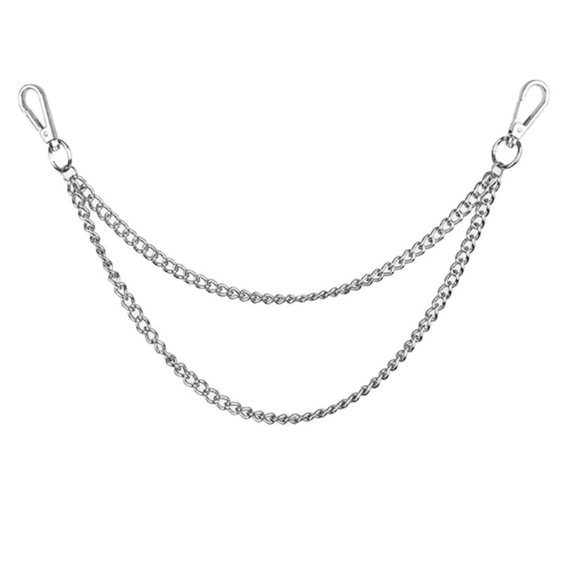 

Metal Punk Layered Chain Keychains for Men Waist Key Chain Wallet Jeans Hip-hop Pants Belt Chains Jewelry Accessories 1