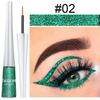 CmaaDu 16 barev Barevné flitry Glitter Powder Tekuté oční linky Flitry Tekuté oční linky