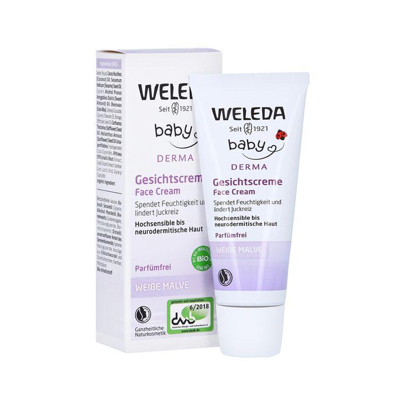

Weleda Дитячий крем для обличчя Derma White Mallow 50 мл