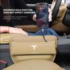 Car Sticker Tesla High Capacity Leather Organizer Car Front Seat Gap Storage Boxes For Tesla Model S X 3 Y Roadster Cybertruck A