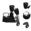 Helmet Lock Security Compact Aluminum Alloy Motorbike Accessories with 2 Keys Mount Hook for