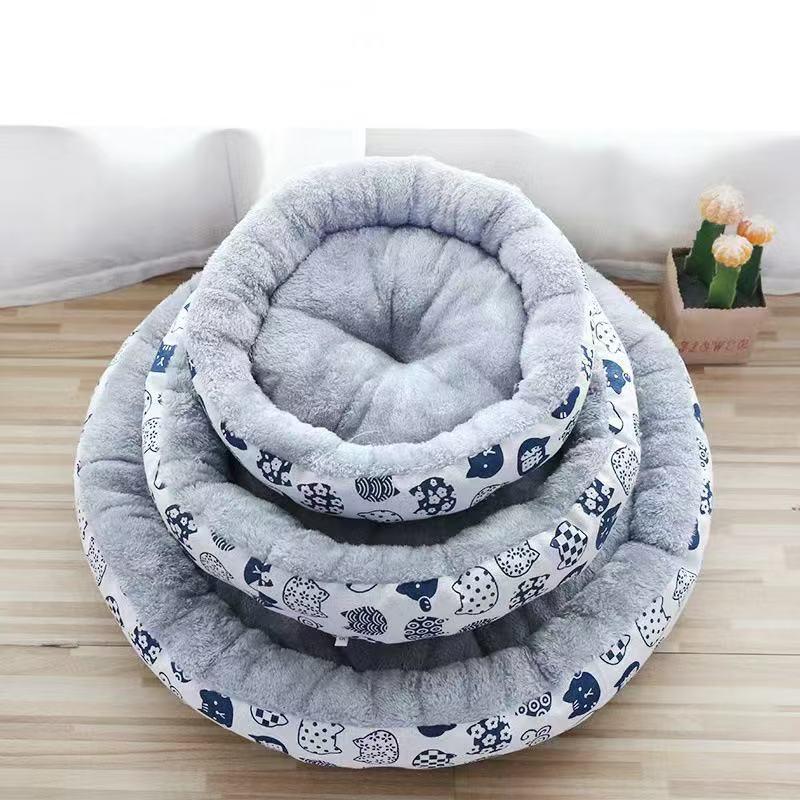 Warm Plush Cat Bed & Sleeping Pad - Cozy Four Seasons Pet Nest