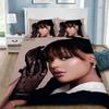 Housse de couette taie d'oreiller ensemble de literie 3D chanteur pop A-Ayliva imprimé ensemble de lit drap de lit housse de couette douce taille double Queen King