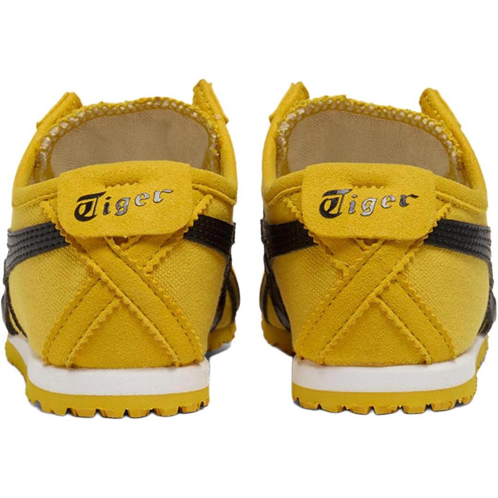 Onitsuka Tiger Mexico 66 Slip-On Comfortable Versatile Casual Shoes Kids sneakers Yellow Black 1184A085-751