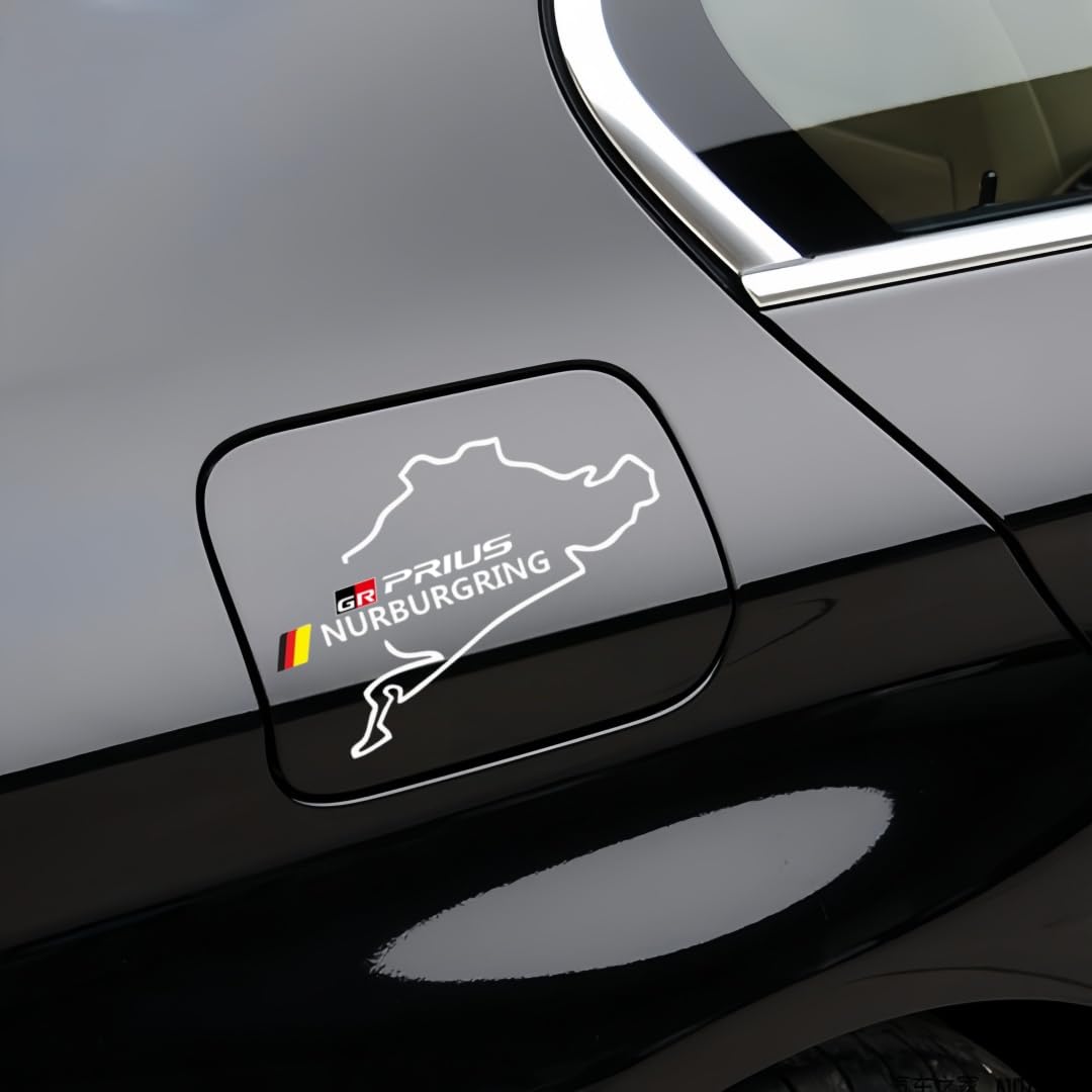 Prius PRIUS Fuel Filler Cover Sticker Rear Glass Rear Fuel Prius PRIUS белый