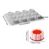 Lebensmittelechte Silikonform Silikon Backform Flexible Silikon Kuchenformen zum Backen Quadratische Herzformen Blume für Mousse