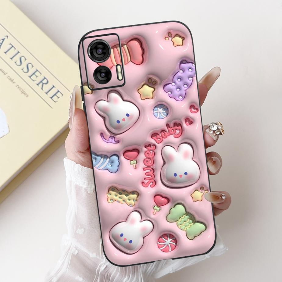 For Motorola Edge 30 LIte Case Cute Panda Cartoon Cover Shockproof Soft TPU Phone Case For Motorola Edge 30 Neo Edge30 Lite Bags