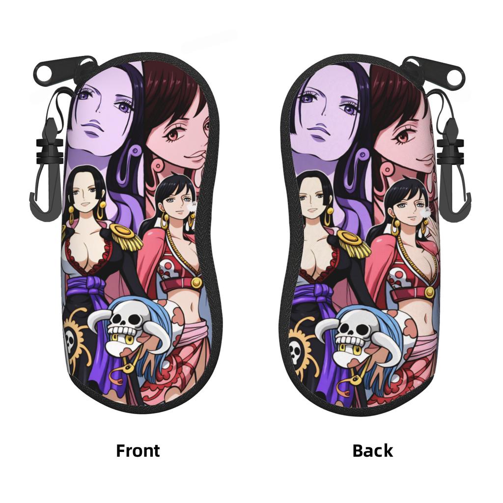 One Piece Nami Boa Hancock Kikyo Boa Marigold Shell Eyeglasses Protector Cases Fashion Sunglass Case Boa Sandersonia Glasses Bag