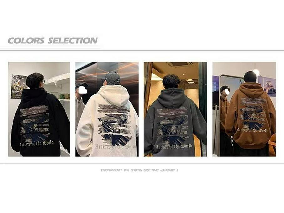 Pánská trendy fleecová mikina s kapucí: Ležérní bunda podzim/zima