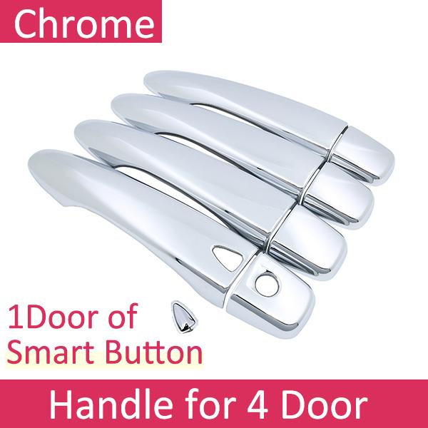 For Nissan Kicks P15 2016~ Luxurious Chrome Exterior Door Handle Cover Car Accessories Stickers Trim Set of 4Door 2017