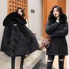 Winter 2025 Thickened Cotton Clothes Women's Fashion Versatile Women's Fleece Jacket with Fur Collar