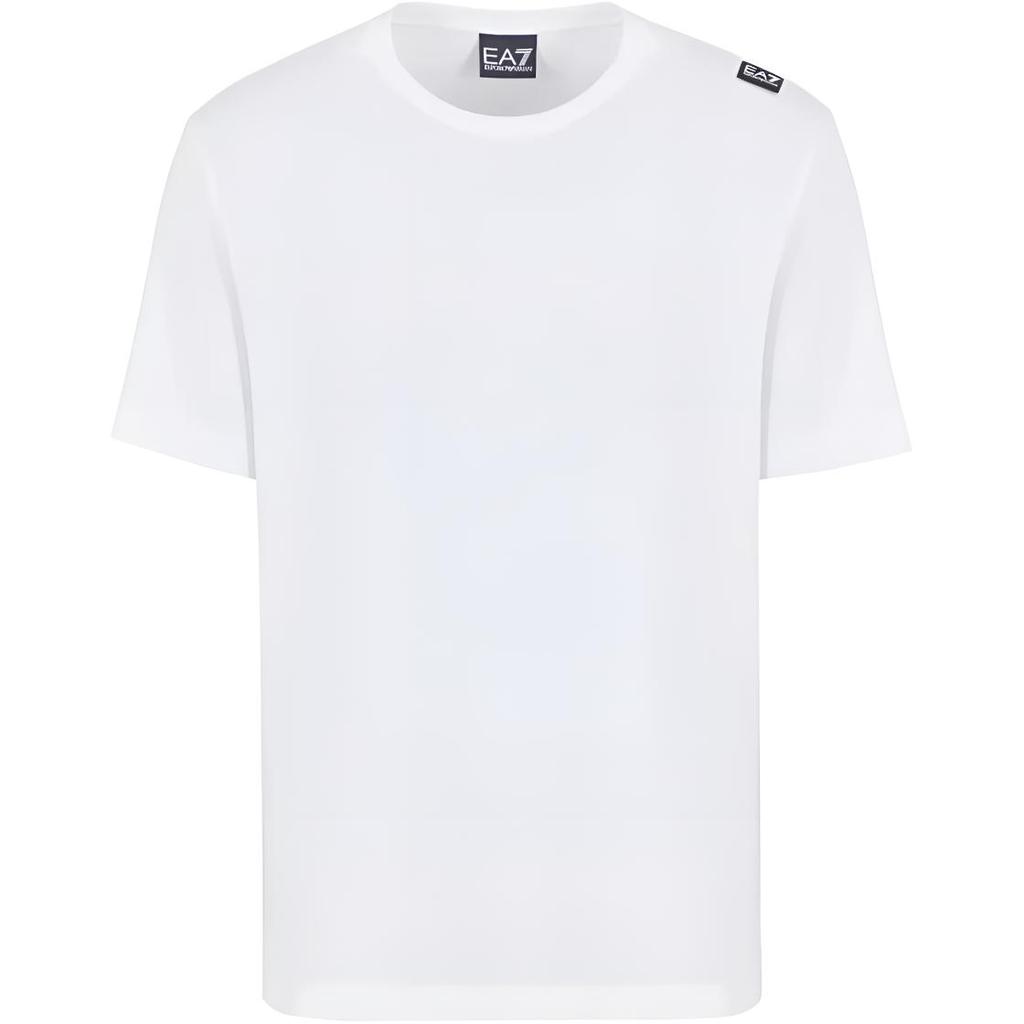 Emporio Armani Crew Neck Logo T-Shirt Men tops White 6DPT06-PJFFZ-1100
