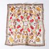 Xiaoxiangfeng silk scarf women's decorative versatile scarf imitation silk scarf 71cm small square scarf tied bag literary headband