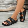 Women's 2025 Cross-Strap Buckle Flip-Flops: Comfortable, Non-Slip EVA Sandals for Outdoor Wear