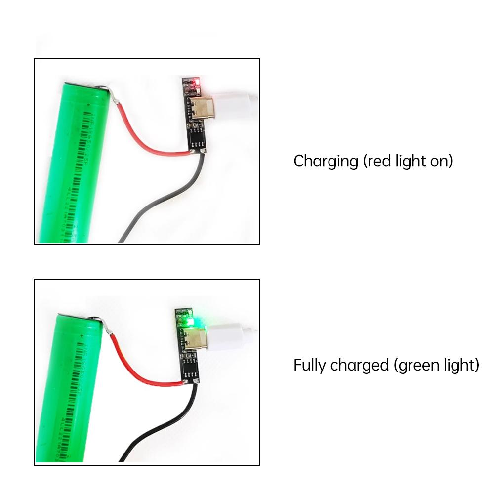 3/5/10PCS DC 3.7V Ultra-Narrow Ultra-Small Charging Module Li-ion Battery Charging Board 1A 4.2V Charger Module Type C