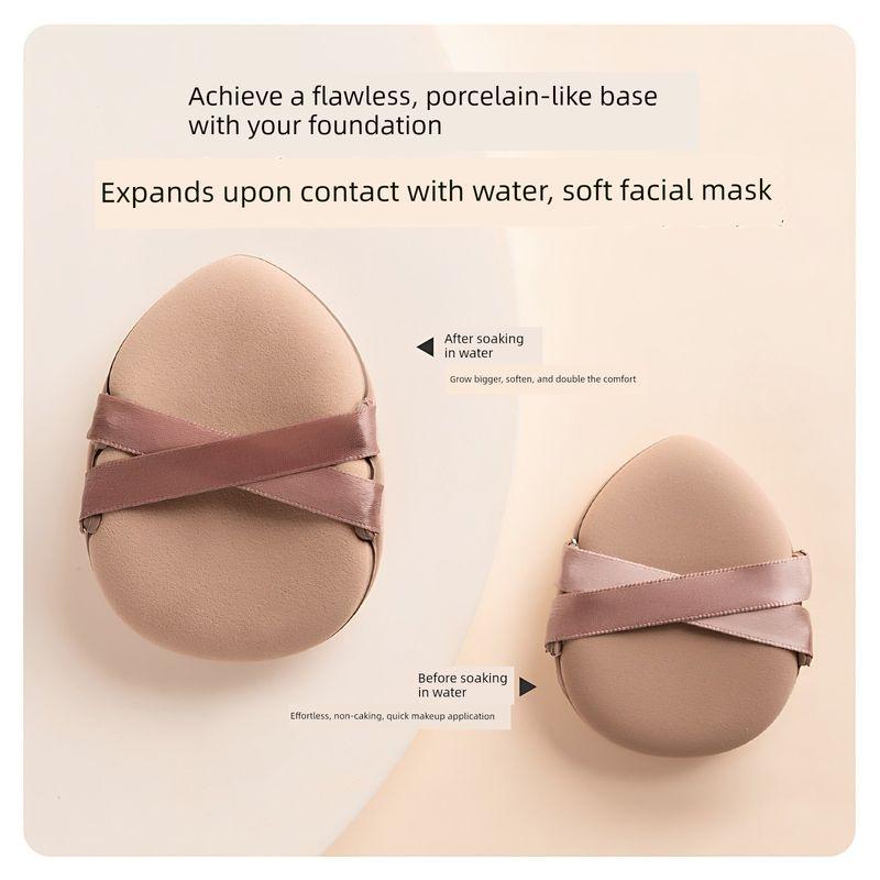Thickened Soft Double-Sided Available Cushion Powder Puff Smear-Proof Makeup Wet and Dry Makeup Sponge Liquid Foundation BB Cream Special