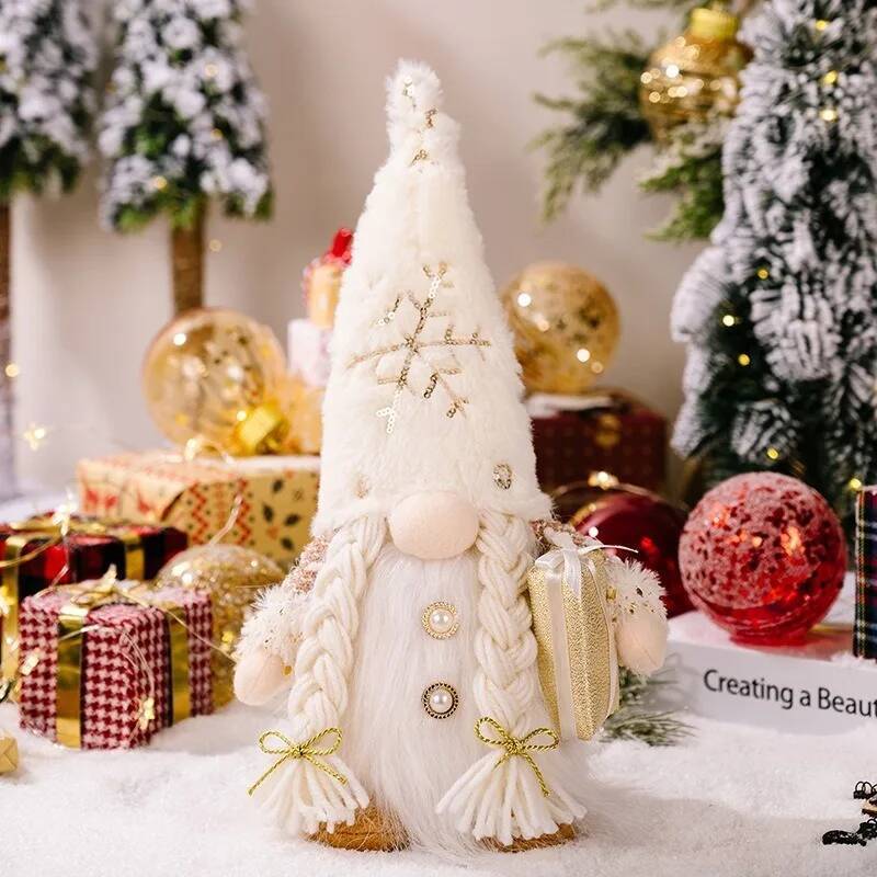 Santa Claus Doll Christmas Decoration for Home 30cm Santa Claus Doll Navidad Party Decor Xmas Ornaments New Year Gift