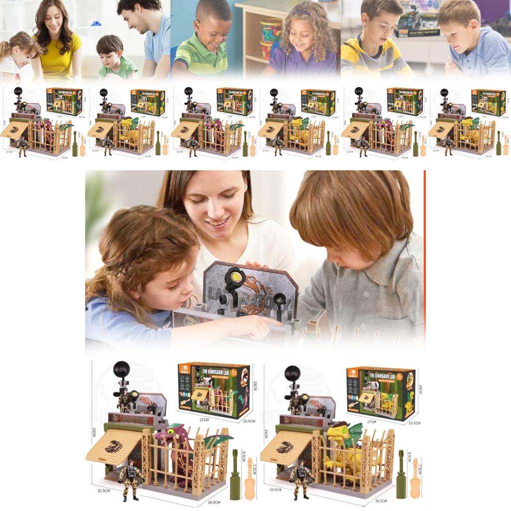 Engaging Battery Powered Dinosaur Model Toy For Children With Easy Diy Assembly