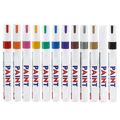 Multifunction Metallic Gloss Paint Markers Fiber Head Waterproof Quick-dry Tire Industry Oily Paint-mending Pen Color Marker Pen