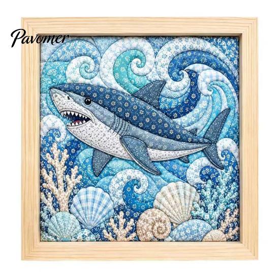 Kein Nähen Quilt Kunst No-Sew Japanisches Stoff-Set, DIY Mosaik-Sets für Erwachsene Anfänger, Gestepptes Wand-Handarbeitsprojekt Handwerk mit Rahmen & Werkzeugen, Sets, Geschenke