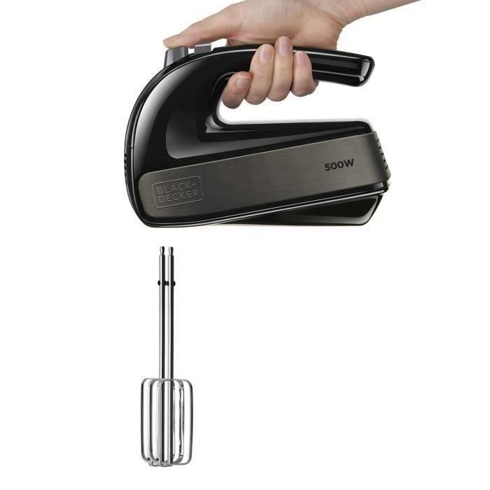 BLACK & DECKER - Batteur - 500W - Noir - BXMX500E