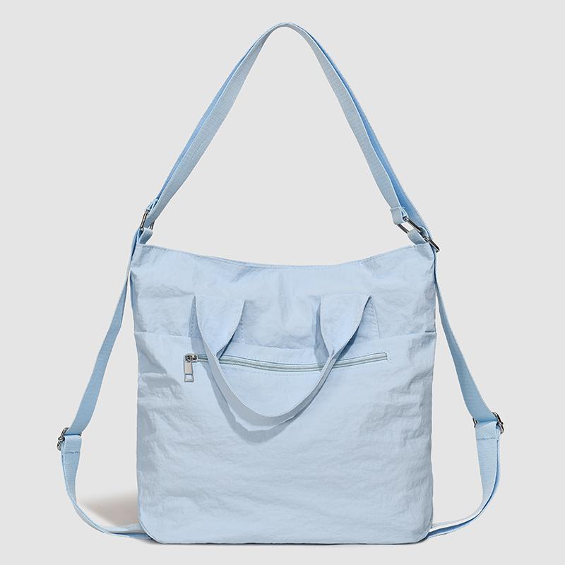 Borsa a Mano da Donna Borsa Tote in Nylon Grande Capacità Borsa a Spalla da Pendolare