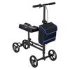 Adjustable Knee Walker Portable Scooter with Hand Brake, Foldable Lightweight Leg Comfortable Mobility Device for Foot & Ankle Injuries, Crutch