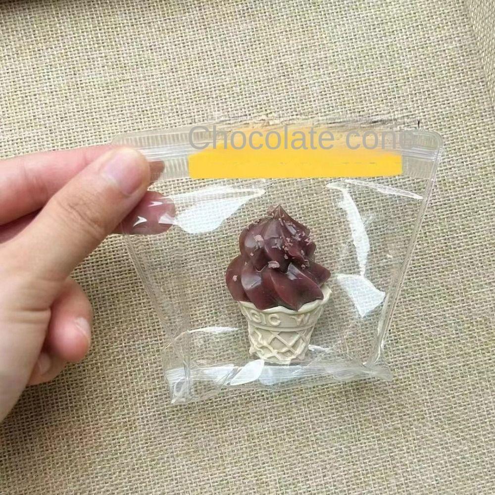 Realistic Ice Cream Cone Squeeze Toy Super Soft Simulation Food Squeeze Bag  Food Play