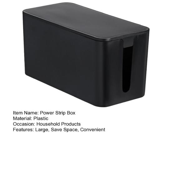 Power Strip Box Waterproof Dust-proof Wire Management Plastic Desktop Charger Socket Organizer Home Supplies