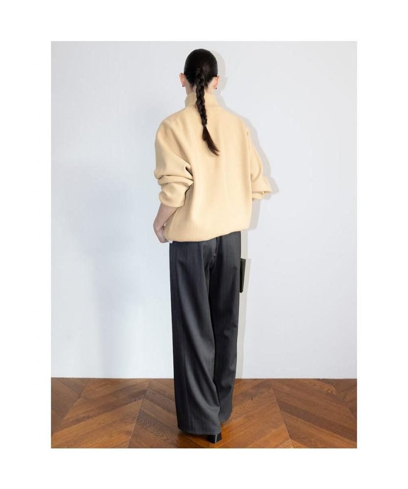 Diaepeocheo 90S Quarter Zipup Knit Top Beige (Ta6251A06A)