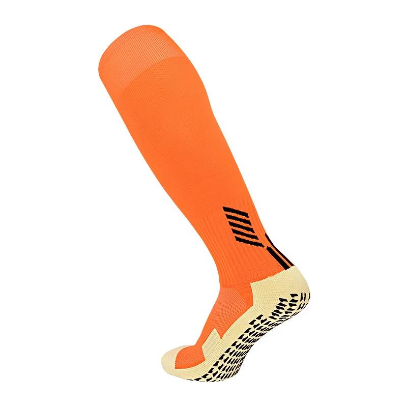 Anti Non Slip Football Socks Cut Black Long Length Adhesive Towel High Leg Grip Soccer Stockings Sports for Men and Children
