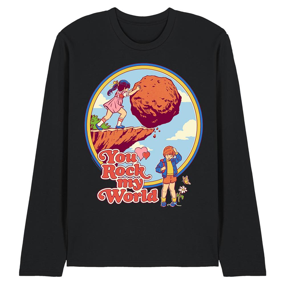 Steven Rhodes Unisex Adult You Rock My World Long-Sleeved T-Shirt