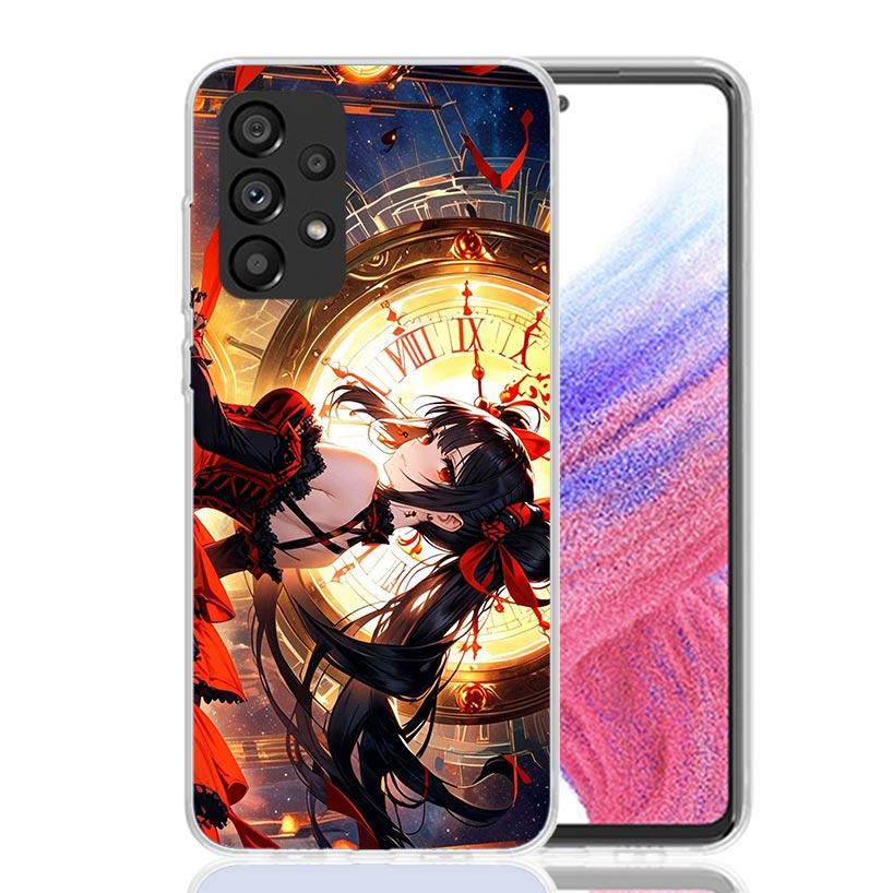 Date A Live Tokisaki Kurumi Phone Case For Samsung Galaxy A52 A32 A22 A12 A02S A50S A30S A51 A31 AA71 Note 20 Ultra 10 S10 Plus