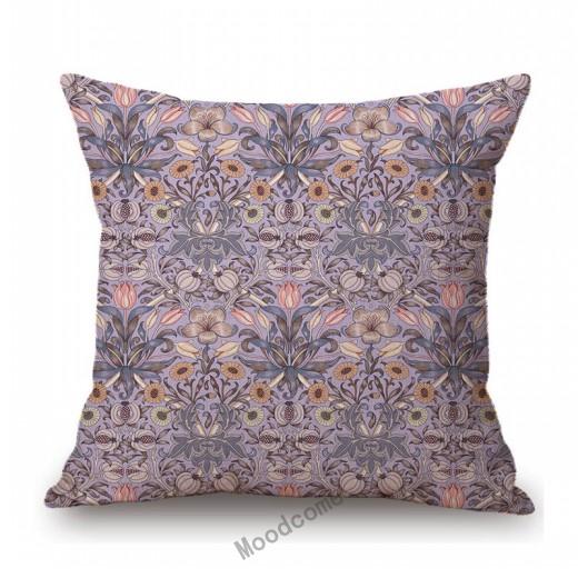 British Art Uk Artist William Morris Flower Pattern Floral Design Elegant Home Decorative Sofa Throw Pillow Case Cushion Cover