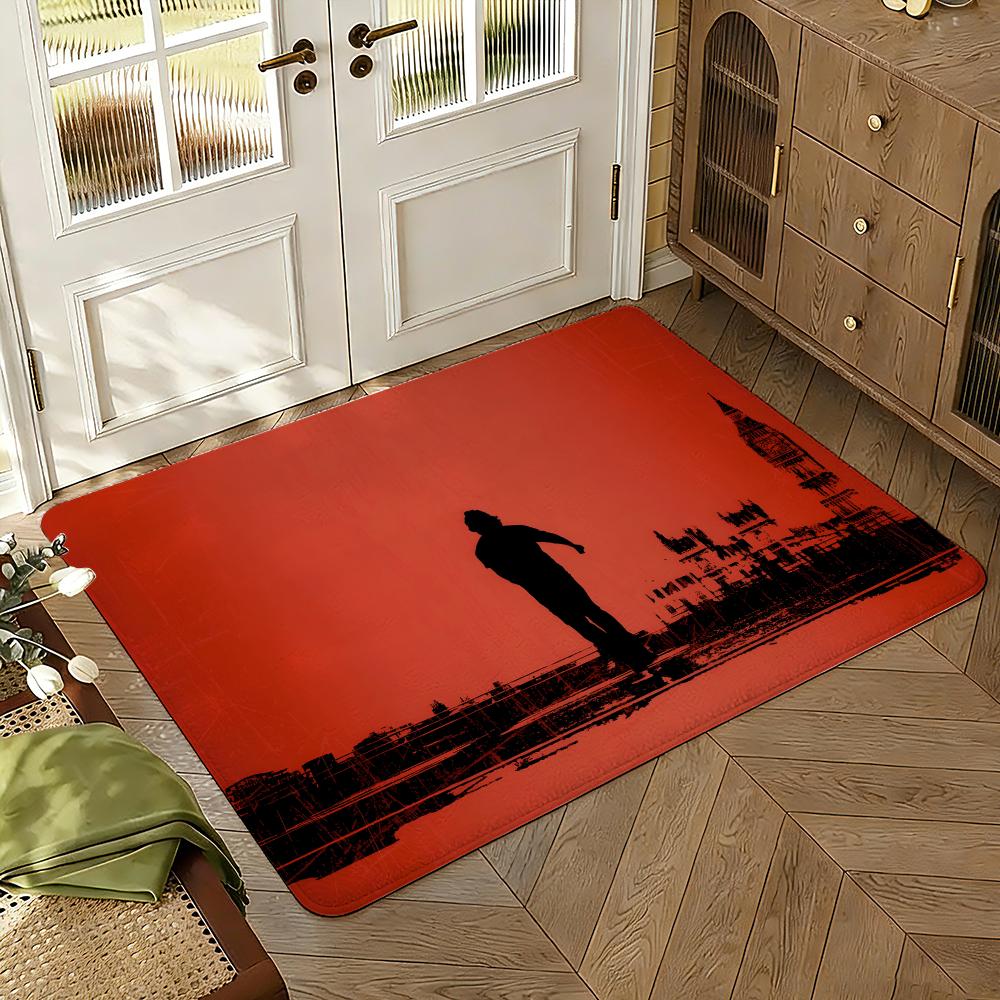 28 Later Days Floor Mat Soft Thickened Absorbent Non-Slip Bedroom Living Room Door Mat Home Decor Flannel Rugs