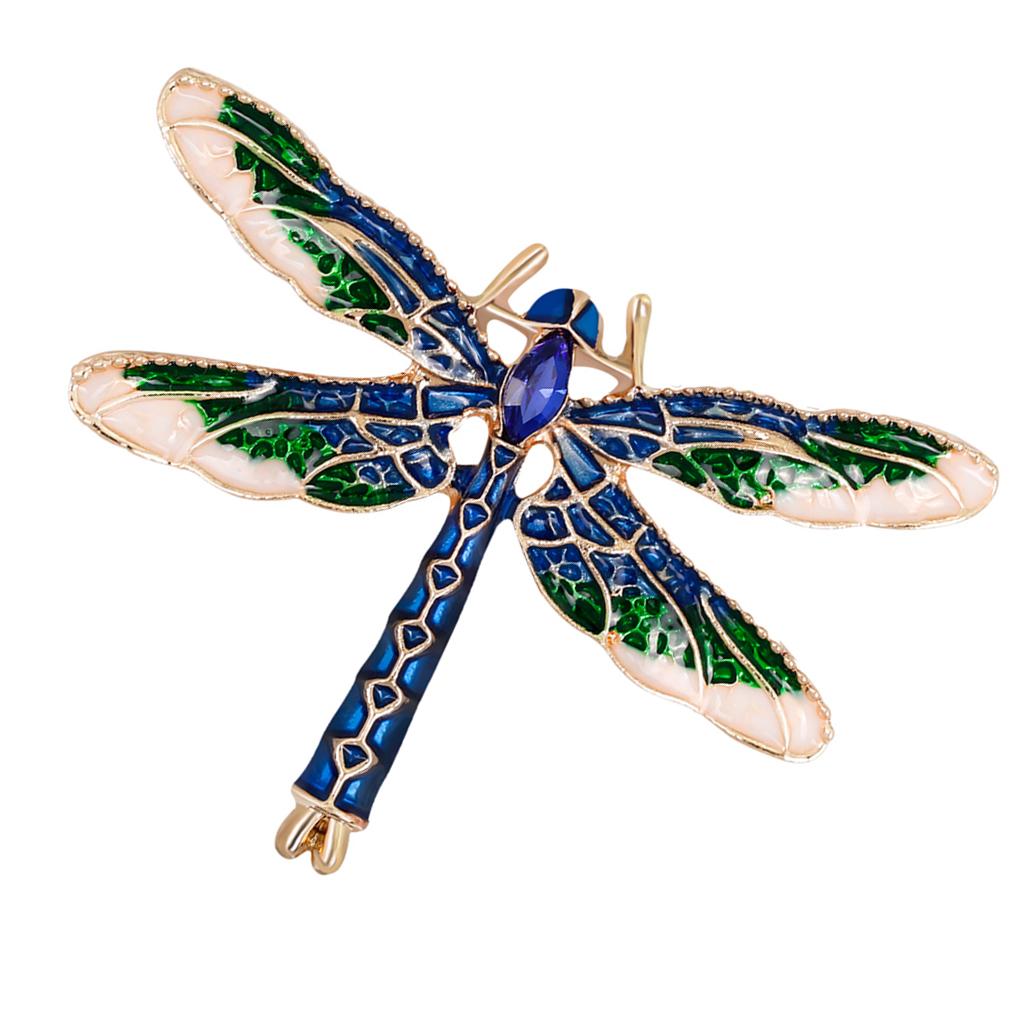 Women Rhinestones Clothes Brooch Insect Shaped Alloy Scarf Pin Girls Shirt Breastpin Corsage Badge