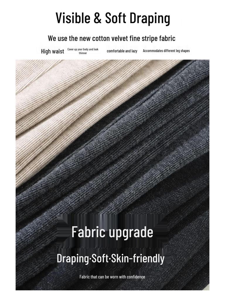 2025 New Drapey Glutinous Rice Pants: Soft, Breathable, Slimming Straight-Leg Pants for Women – Comfortable and Skin-Friendly.