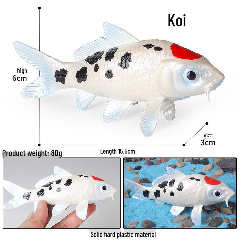 Marine Life Animal Simulation Toy Set: Squid, Crab, Starfish, Tuna