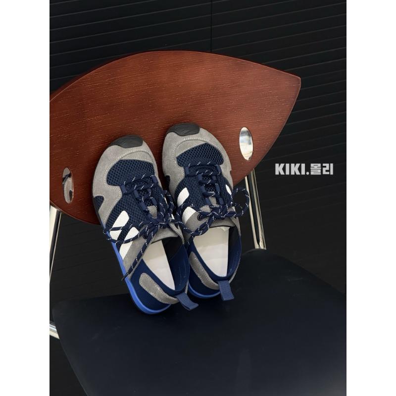 

Summer color matching women s tide new thick-soled mesh breathable casual sports shoes women 35 синий