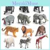 Pvc Jungle Animal Figures Collection With Static Hippo Gorilla Rhino For Educational Display And Gift