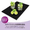 EINEY Bar Mat, Glass Mat, Counter Draining Mat, Bartender, Kitchen, Restaurant, Black, Simple Design (2 Black Mats), 45 x 30 x 1 cm