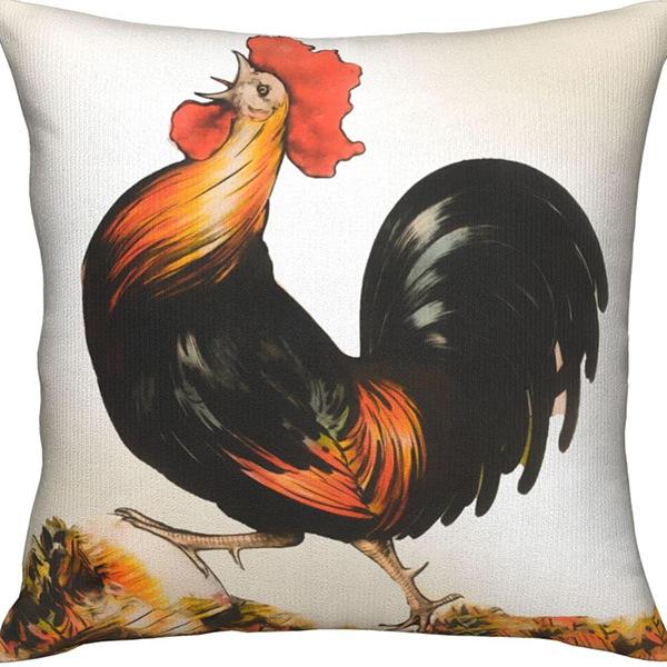 Creative Cartoon Cute Animal Print Linen Pillow Case Home Sofa Car Decoration Pillow