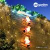 Takasho Garden Light Blow Light Ladder Santa L 3P Width 34cm X Height Illumination Outdoor Indirect Lighting Waterproof Creates a Fun Mood Resin