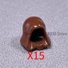 MOC Medieval Soldier Building Blocks King Beard Military Helmet Scarf Goggles Belt Cowboy Hat Duck Cap Mini Toys Bricks Gifts