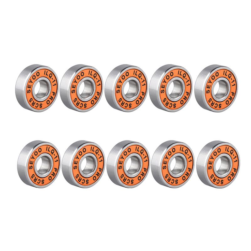 10 Pcs Stainless Bearings Performance Roller Skate Scooter Skateboard Wheel