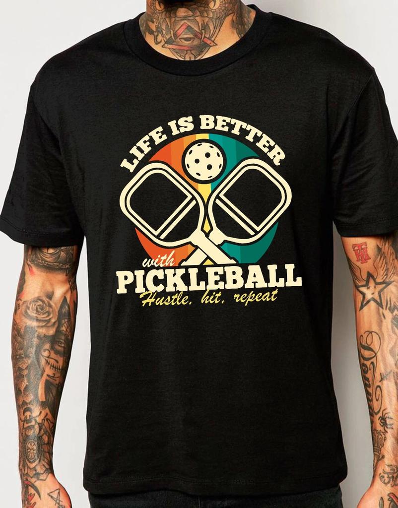 Life Is Better With Pickleball Indoor Sports Gaming Lovers Gift Tee T-Shirt